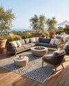Urban Oasis Rugs Collection Area Rug -  Terrace (Black) Rectangle Black  lifestyle 18