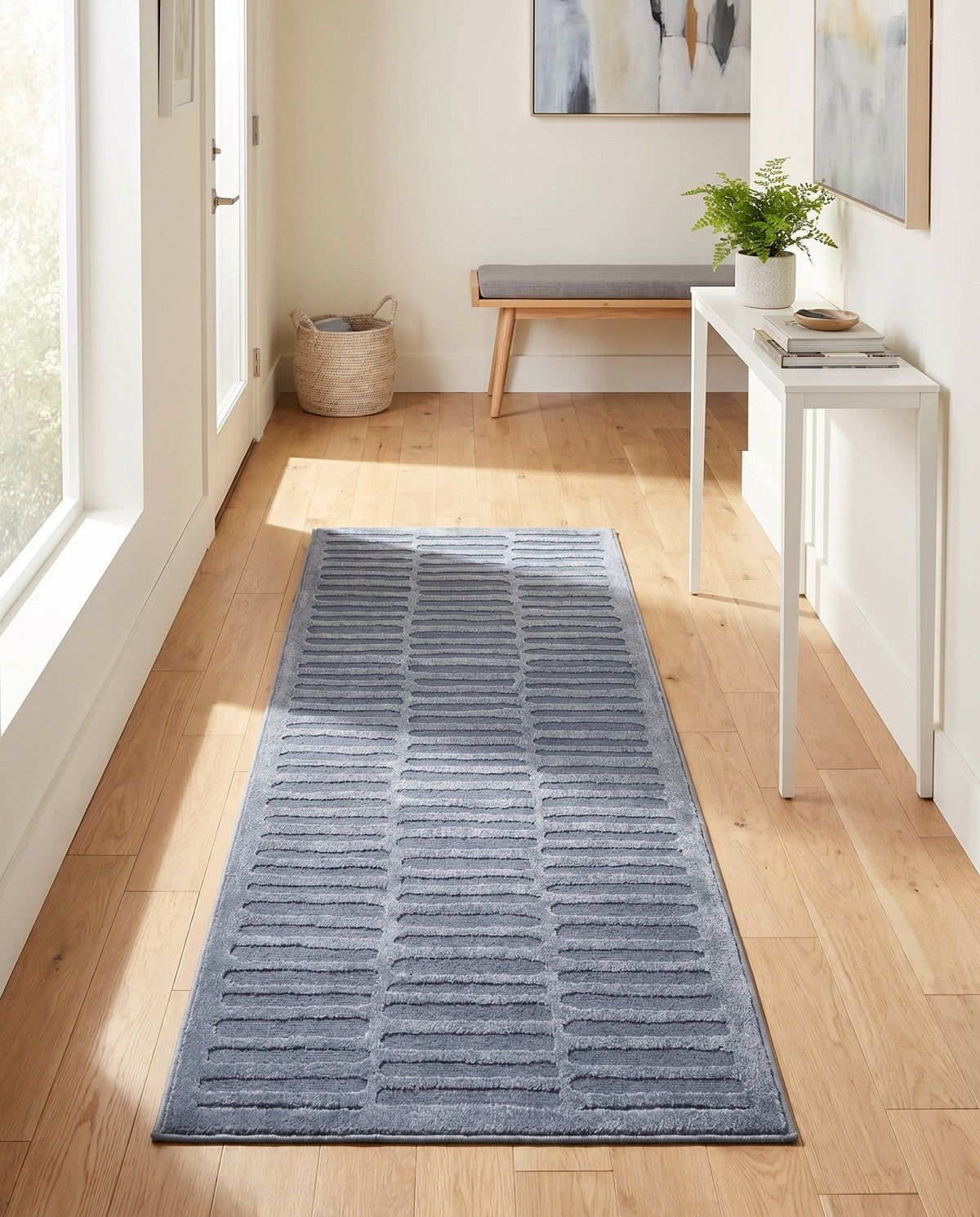 Haven Tapestry Collection Area Rug -  MistyRidge Runner Slate Blue  lifestyle 21