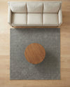 Solid Shag Seaside Collection Area Rug - Azure Cove (Gray) Square Gray  lifestyle 52