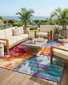 Urban Terrace Collection Area Rug -  Laneway Rectangle Multi  lifestyle 27