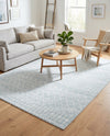 Marrakech Lattice Collection Area Rug - Medina (Light Blue) Rectangle Light Blue  lifestyle 8