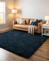 Eternal Plush Oasis Collection Area Rug -  Tranquility (Cobalt) Square Cobalt  lifestyle 30