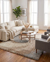 Cozy Haven Shag Collection Area Rug -  Oasis Rectangle Khaki  lifestyle 42