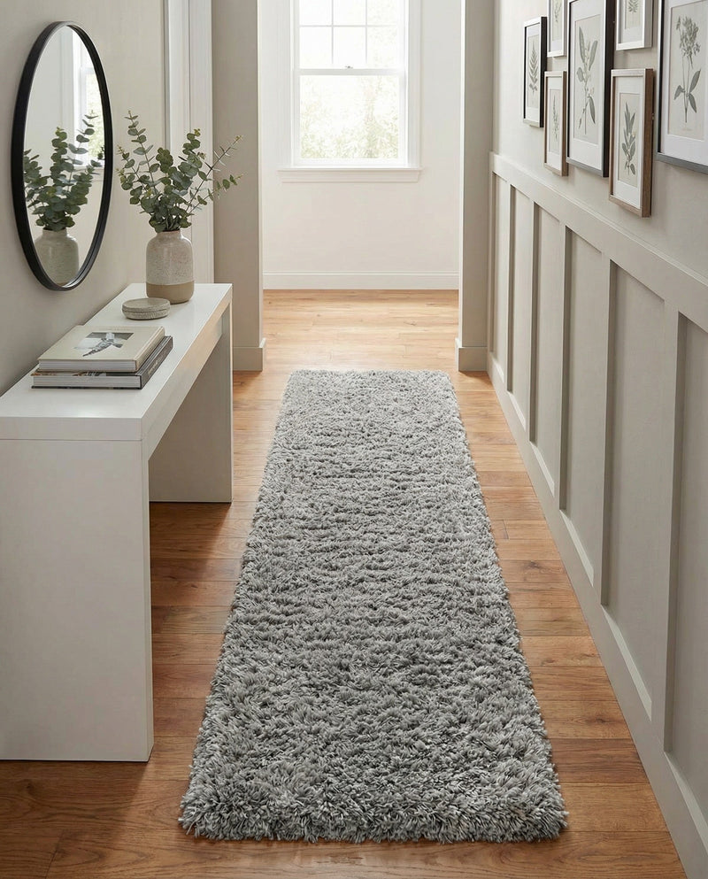 Eternal Plush Oasis Collection Area Rug -  Tranquility (Ash) Runner Ash  lifestyle 35