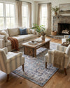 Heritage Elegance Collection Area Rug -  Neuschwanstein Rectangle Soft Green  lifestyle 16