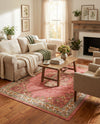 Geneva Terrace Collection Area Rug -  Yverdon Rectangle Rose  lifestyle 16