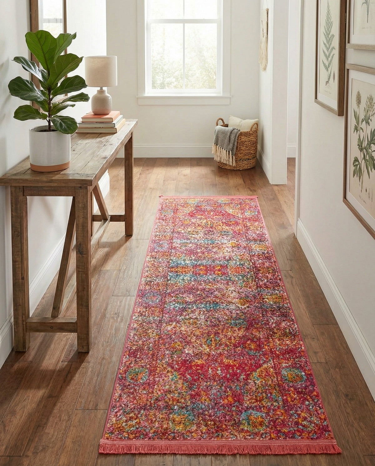 Caribbean Breeze Collection Area Rug -  Xcalak Runner Red  lifestyle 122