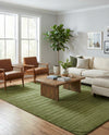Soho Elegance Collection Area Rug - Chelsea (Green) Rectangle Green  lifestyle 27