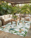 Seaside Blooms Collection Area Rug -  Tropic Rectangle Multi  lifestyle 16