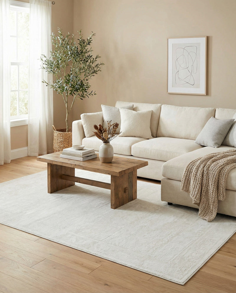 Bloomsbury Elegance Collection Area Rug -  Notting Rectangle Ivory  lifestyle 21