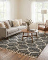 Cozy Cove Shag Collection Area Rug - Marina Rectangle Gray  lifestyle 21