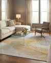 Bloomsbury Elegance Collection Area Rug -  Westminster Rectangle Yellow Gray  lifestyle 10