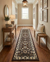 Tabriz Tapestry Collection Area Rug - Sahand (Brown) Runner Brown  lifestyle 48