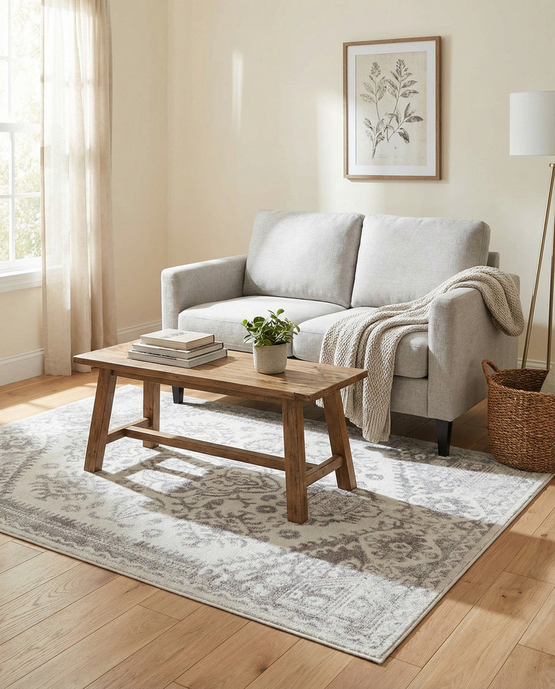 Cambridge Classics Collection Area Rug -  Fitzwilliam (Cream) Rectangle Cream  lifestyle 24