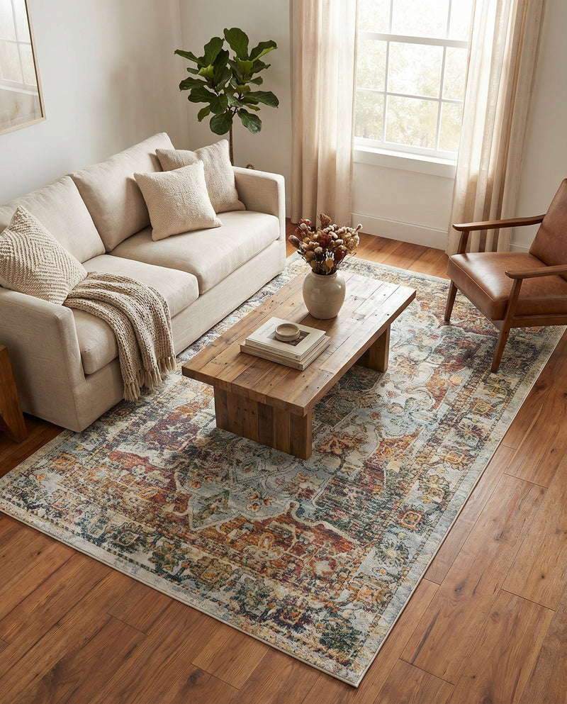 Savannah Soiree Collection Area Rug -  Everglade (Ivory) Rectangle Ivory  lifestyle 9