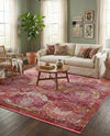 Caribbean Breeze Collection Area Rug -  Lucia Rectangle Pink  lifestyle 55