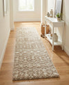 Berber Lattice Shag Collection Area Rug - Atlas (Light Brown) Runner Light Brown  lifestyle 37