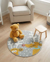 Wonder Tykes Collection Area Rug -  Mystic Round Gray  lifestyle 38