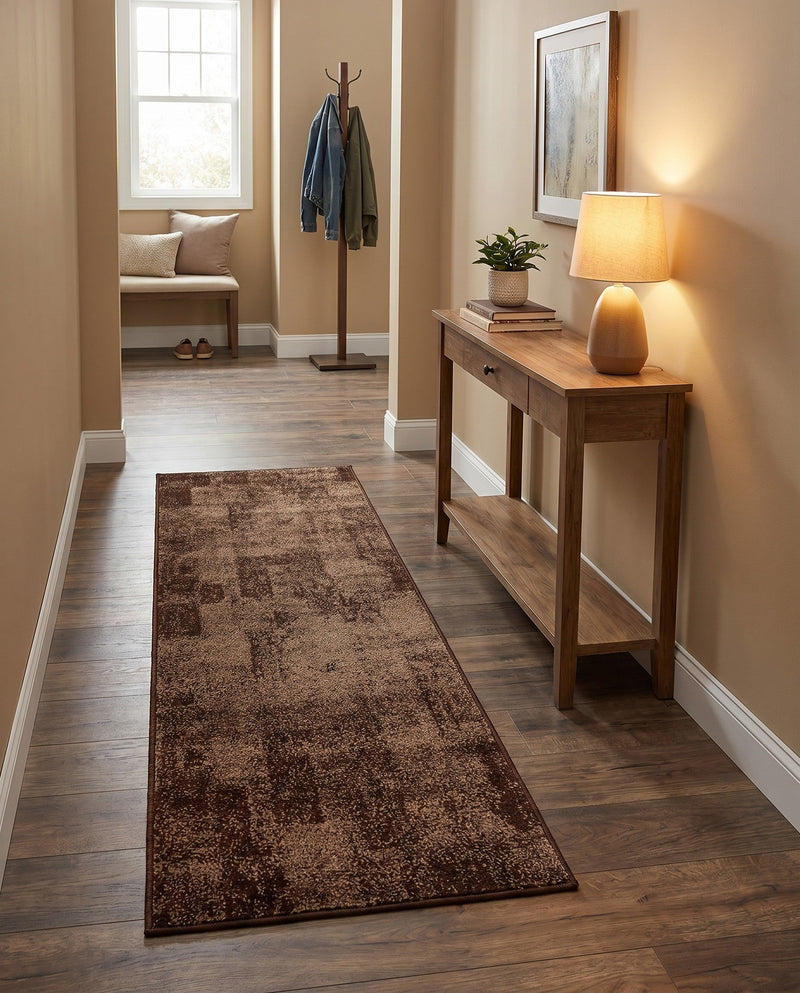 Autumn Meadow Collection Area Rug -  Harvesthill Runner Brown  lifestyle 38