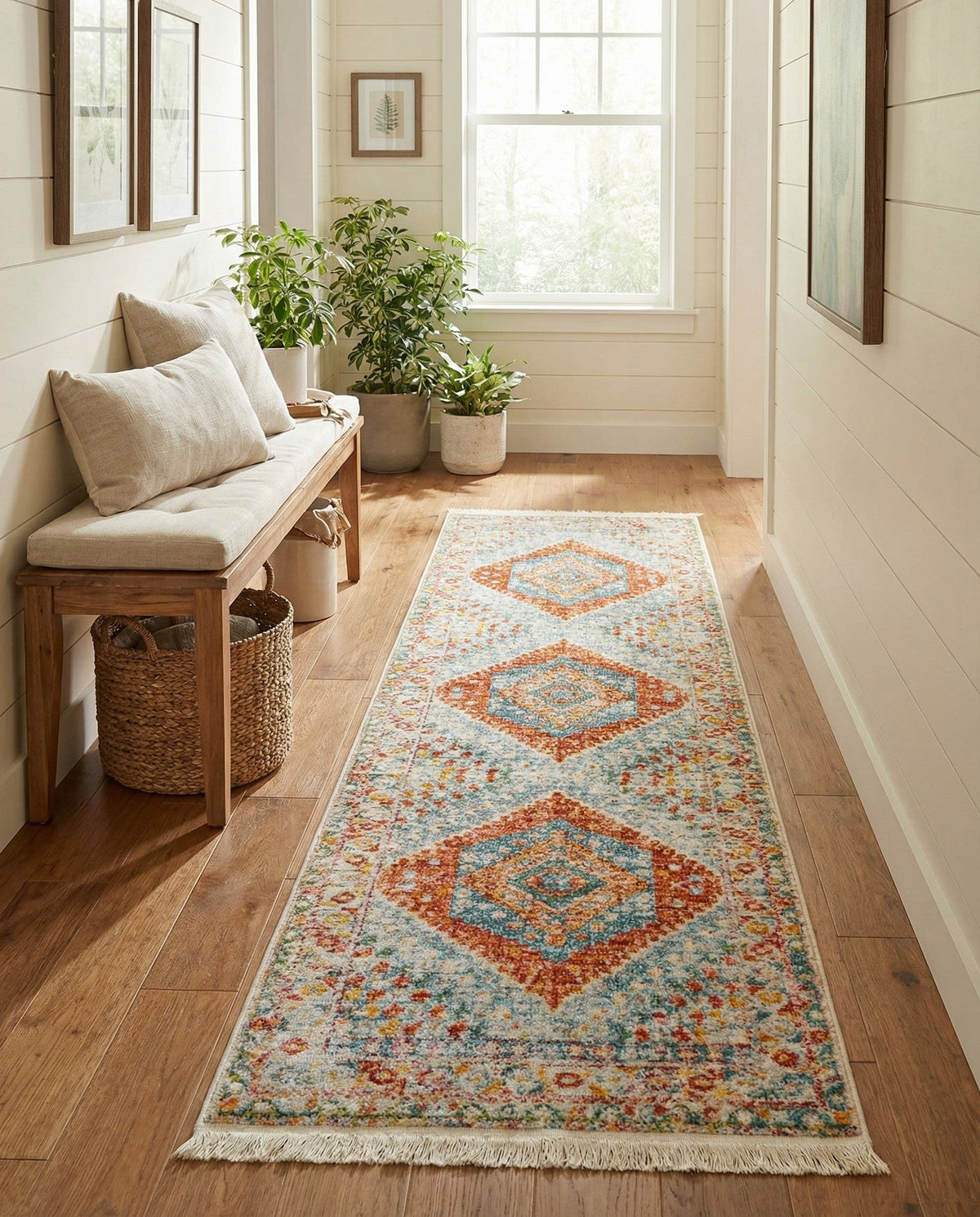 Arcadia Rugs Collection Area Rug -  Xanadu Runner Salmon  lifestyle 89