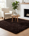 Eternal Plush Oasis Collection Area Rug -  Tranquility (Onyx Black) Square Onyx Black  lifestyle 69