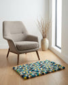 Woolen Sphere Collection Area Rug - Orbsburg (Blue) Rectangle Blue  lifestyle 4