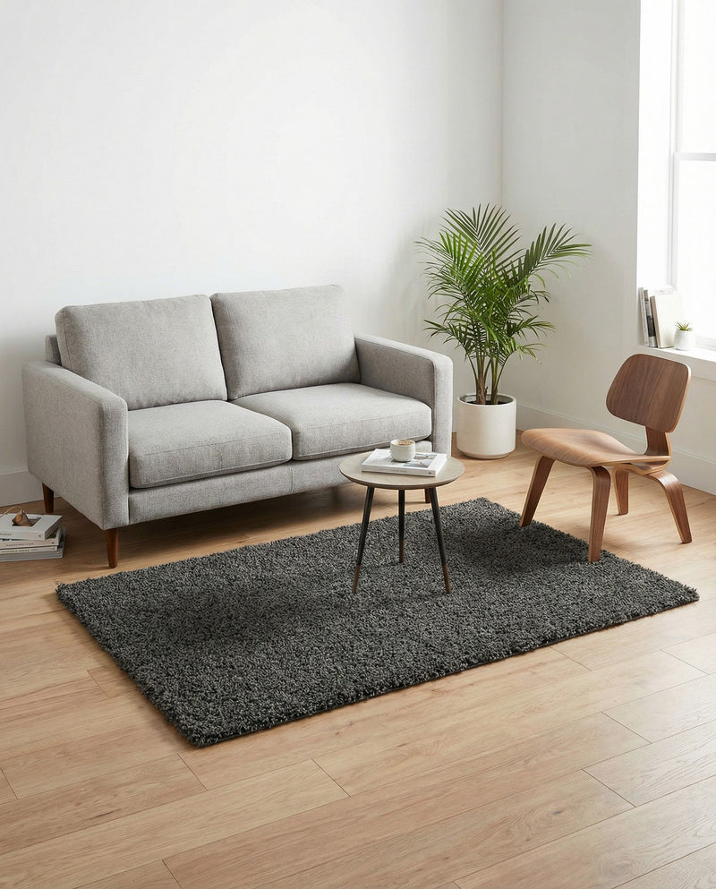 Plush Oasis Collection Area Rug - Serenity (Graphite Gray) Rectangle Graphite Gray  lifestyle 13