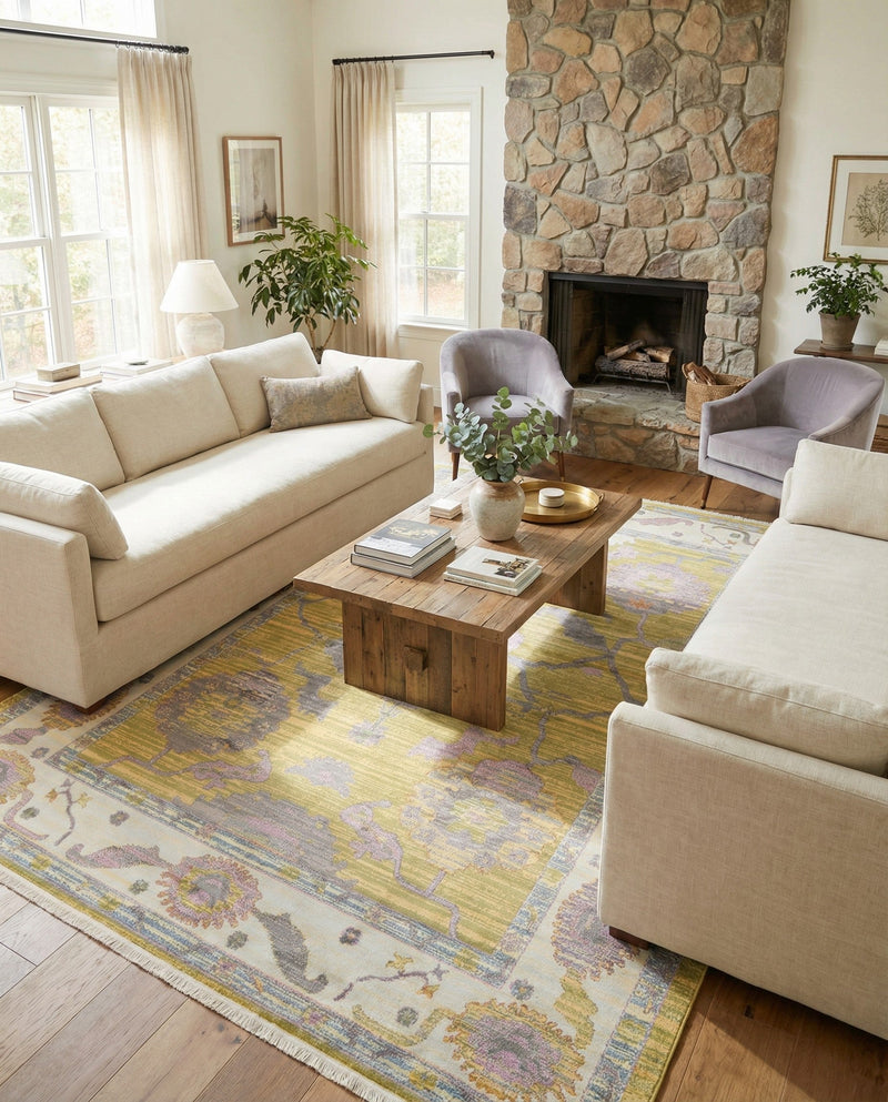 Arcadia Rugs Collection Area Rug - Eden (Green) Rectangle Green  lifestyle 5