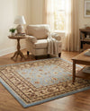 Jaipur Elegance Collection Area Rug -  Nahargarh (Light Blue) Square Light Blue  lifestyle 29