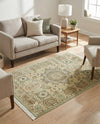 Ottoman Elegance Collection Area Rug -  Ephesus Rectangle Light Green  lifestyle 58