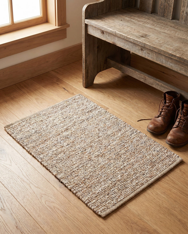 Savannah Threads Collection Area Rug -  Thar Rectangle Gray and Ivory  lifestyle 50