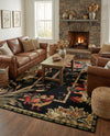 Rural Charm Collection Area Rug - Meadowbrook Rectangle Black  lifestyle 52
