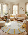 Wonder Tykes Collection Area Rug -  Twirl Round Gray  lifestyle 14