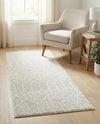 Marrakesh Lattice Collection Area Rug - Casablanca (Light Gray) Rectangle Light Gray  lifestyle 24
