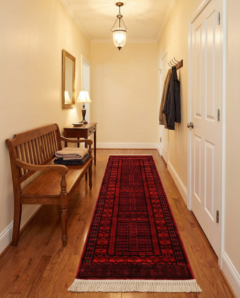 Samarkand Elegance Collection Area Rug -  Ark Runner Red  lifestyle 77