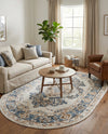 Cambridge Classics Collection Area Rug -  Magdalene (Cream) Oval Cream  lifestyle 32