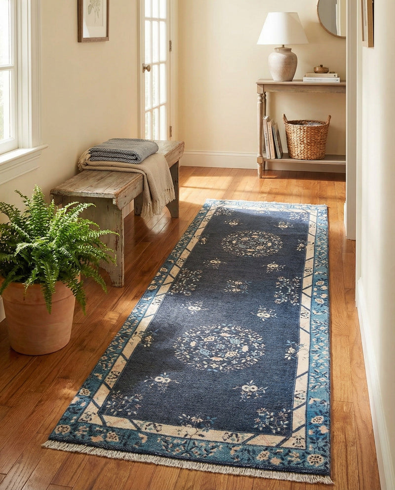 Bazaar Chic Collection Area Rug -  Ouarzazate Runner Navy Blue  lifestyle 49