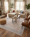 Coastal Haven Collection Area Rug -  Harborview Rectangle Multi  lifestyle 58