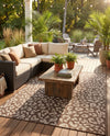 Savannah Escape Collection Area Rug -  Amazon (Brown) Rectangle Brown  lifestyle 18