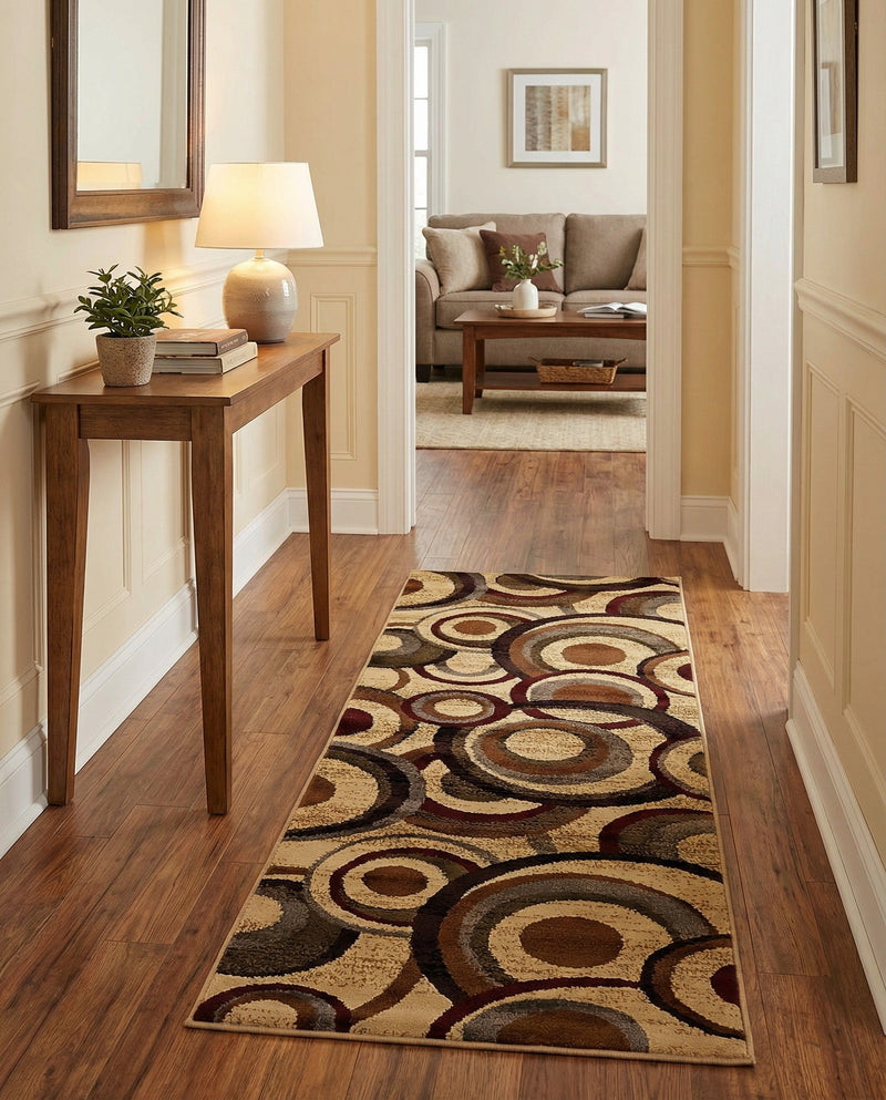 Bistro Lounge Collection Area Rug -  Macchiato Runner Beige  lifestyle 25