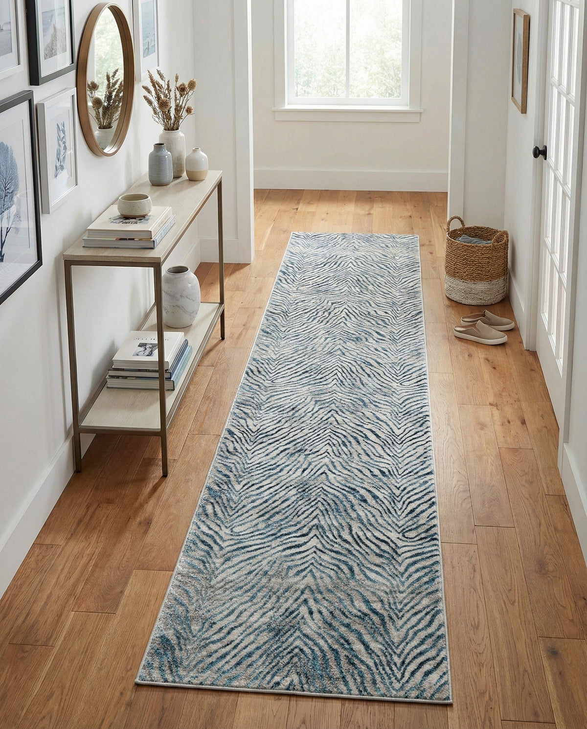 Bloomsbury Elegance Collection Area Rug -  Chelsea Runner Blue  lifestyle 190