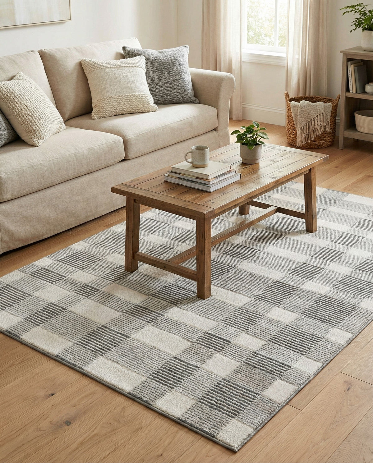 Haven Tapestry Collection Area Rug -  SereneCove Rectangle Slate Gray  lifestyle 3