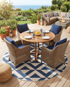 Urban Oasis Rugs Collection Area Rug -  Highrise (Blue) Round Blue  lifestyle 57