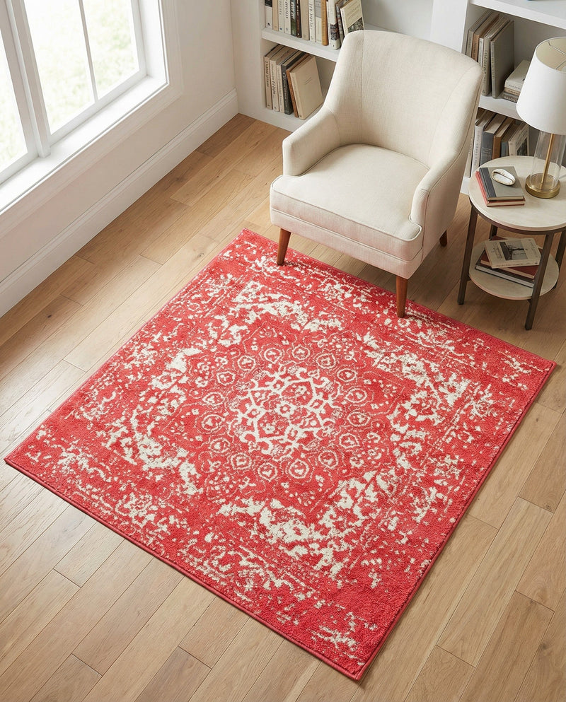 Georgetown Rugs Collection Area Rug - Dupont (Pink) Square Pink  lifestyle 66