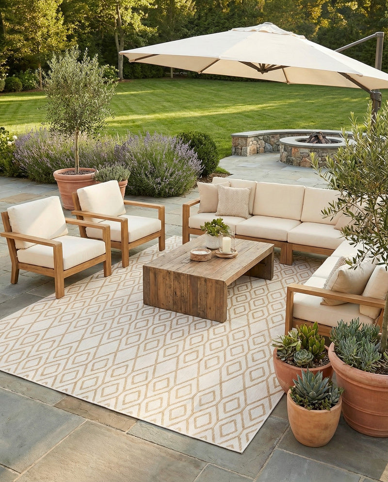 Urban Oasis Rugs Collection Area Rug -  Boulevard (Beige) Rectangle Beige  lifestyle 7