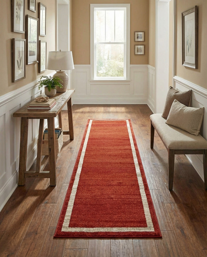 Studio Haven Collection Area Rug -  Alcove (Terracotta) Runner Terracotta  lifestyle 33