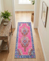 Heritage Elegance Collection Area Rug -  Winterthur (Fuchsia) Runner Fuchsia  lifestyle 57