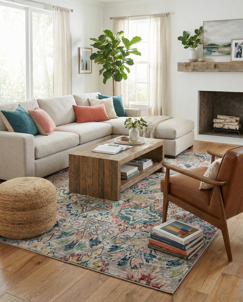 Savannah Elegance Collection Area Rug -  Forsyth Rectangle Multi  lifestyle 38