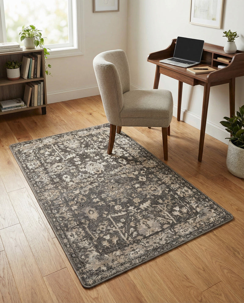 Cascade Range Collection Area Rug -  Shasta (Gray) Rectangle Gray  lifestyle 33
