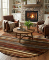 Bistro Lounge Collection Area Rug -  Americano Round Beige  lifestyle 49